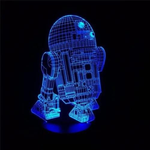  Robot LED-natlys laserskæreskabelon
