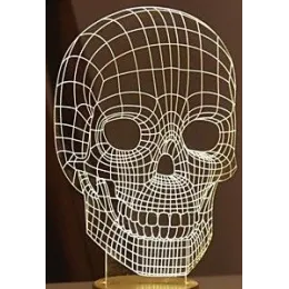 Lampe 3d Cherep