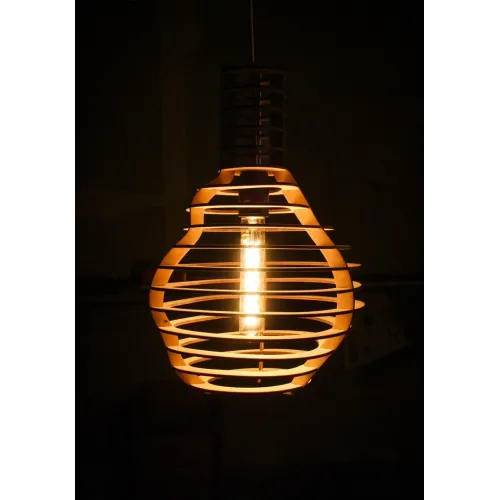  Doven lampe — Laserskåret pendellampe vektorfil