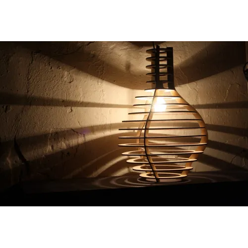  Doven lampe — Laserskåret pendellampe vektorfil