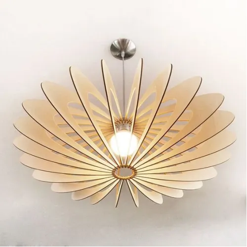 Doven lampe — Laserskåret pendellampe vektor skabelon