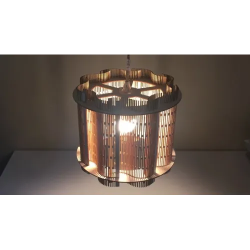  Modelo vetorial para corte a laser de lustre vazado