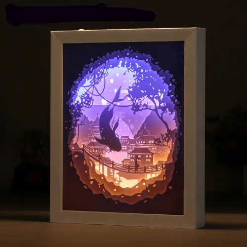  Lamp Kingdom - Layered Shadow Box laserskæringsfil (SVG, DXF)