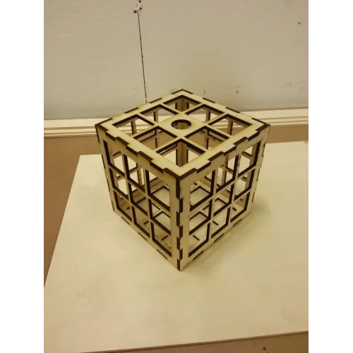 RGB Light Cube Lamp - Laser Cutting Vector File