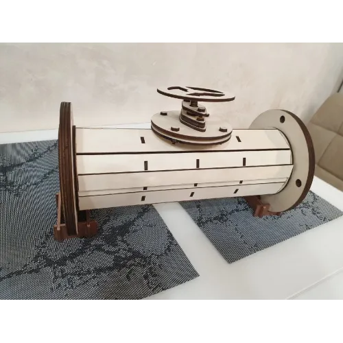  Ventil Mini Bar Vinflaskeholder Laserskåret Vektorfil