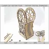  Mechanizm mechanicznej skarbonki – szablon wektorowy wycinany laserowo