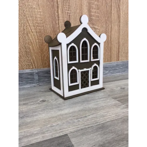  Cool House Piggy Bank lézervágó vektor sablon