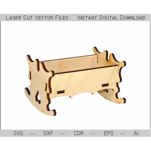  Organizer-vugge laserskåret vektorfil - Desktop Organizer-skabelon
