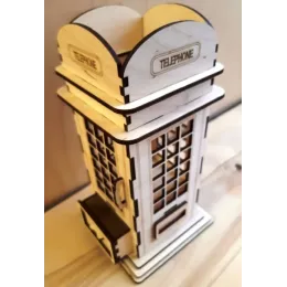 Držák na tužky, telefonní budka