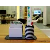  Laserskåret skrivebordsorganisator — Pennekop og notesblok vektor skabelon