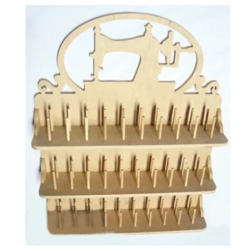  Spoleorganisator laserskåret fil – 3-lags trådholder SVG DXF