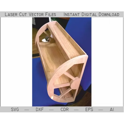  Hjulhylde laserskåret vektorfil — SVG, DXF, CDR, EPS, AI