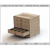  Laserskåret fil: Glasskuffeorganisator