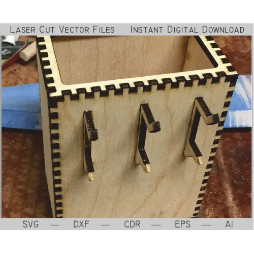  Sæt med laserskårne kasser vektor skabelon — SVG DXF AI EPS CDR