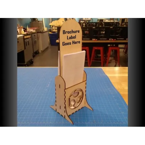  Brochure Stand Vector Skabelon til Laserskæring