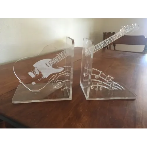  Laserskærefil til guitarbogstøtter — Guitarbogstoppervektor (SVG, DXF, AI)