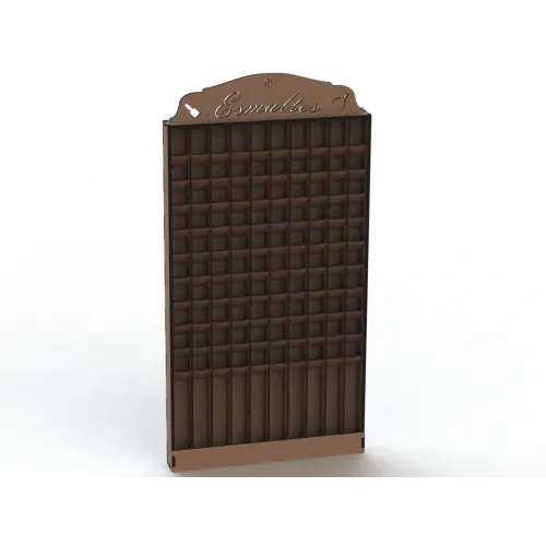  Esmaltes neglelak display rack vektorfil til laserskæring