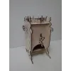  Sjabloon voor lasersnijden van een Samovar-huis, geschikt voor multiplex en acryl.