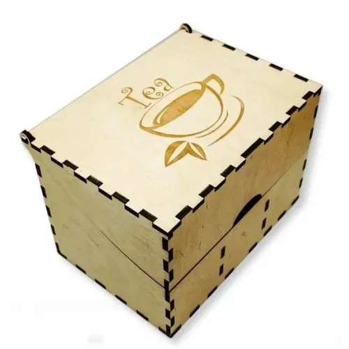  الگوی برش لیزری جعبه چای - فایل برداری برای جعبه چای